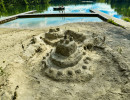 Sand Castle on the Beach