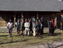 Crowd Outside the Inn