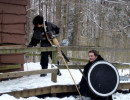 Yngwie and Halfstaad Outside the Barracks