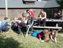 Loafing Outside the Inn