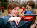 Mother Quinn playing Violin