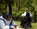 Vardemis Reading Outside on a Nice Day